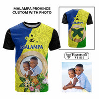 Malampa Province Custom T Shirt With Photo Vanuatuan Boar's Tusk Flag Multicolored CTM09 Multicolor - Polynesian Pride