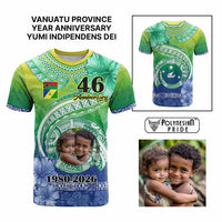 Custom Photo Malampa Province T Shirt Vanuatu Yumi Indipendens Dei CTM09 Multicolor - Polynesian Pride