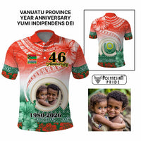 Custom Photo Penama Province Polo Shirt Vanuatu Yumi Indipendens Dei CTM09 Multicolor - Polynesian Pride