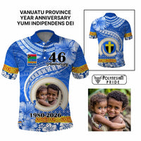 Custom Photo Tafea Province Polo Shirt Vanuatu Yumi Indipendens Dei CTM09 Multicolor - Polynesian Pride