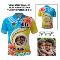Custom Photo Torba Province Polo Shirt Vanuatu Yumi Indipendens Dei
