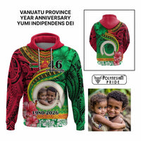 Custom Photo Vanuatu Year Anniversary Hoodie Yumi Indipendens Dei CTM09 Multicolor - Polynesian Pride