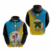 Torba Province Custom Hoodie With Photo Vanuatuan Boar's Tusk Flag Multicolored