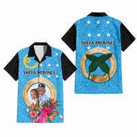 Sanma Province Custom Hawaiian Shirt With Photo Vanuatuan Boar's Tusk Flag Multicolored