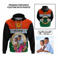 Penama Province Custom Hoodie With Photo Vanuatuan Boar's Tusk Flag Multicolored CTM09 Multicolor - Polynesian Pride