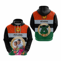 Penama Province Custom Hoodie With Photo Vanuatuan Boar's Tusk Flag Multicolored CTM09 - Polynesian Pride