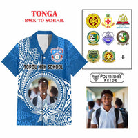 Custom Photo Tonga Back To School Hawaiian Shirt Polynesian Ngatu Tribal CTM09 Multicolor - Polynesian Pride