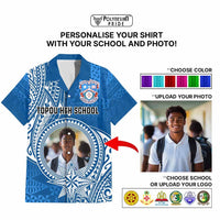 Custom Photo Tonga Back To School Hawaiian Shirt Polynesian Ngatu Tribal CTM09 - Polynesian Pride