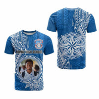 Custom Photo Tonga Back To School T Shirt Polynesian Ngatu Tribal CTM09 - Polynesian Pride