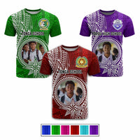 Custom Photo Tonga Back To School T Shirt Polynesian Ngatu Tribal CTM09 - Polynesian Pride