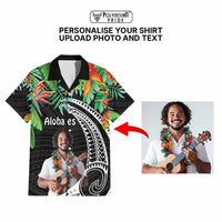 Custom Photo Polynesian Tribal Tattoo with Tropical Vibe Hawaiian Shirt CTM09 - Polynesian Pride