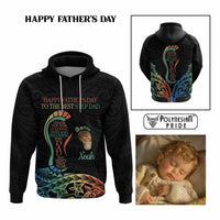 Custom Happy Father's Day - The Best Step Dad Hoodie Polynesian Tribal Tatoo CTM09 Multicolor - Polynesian Pride