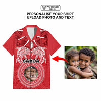Custom Photo Samoa Hawaiian Shirt Polynesian Fish Tattoo and Boar Tusk Art CTM09 - Polynesian Pride
