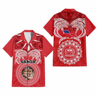Custom Photo Samoa Hawaiian Shirt Polynesian Fish Tattoo and Boar Tusk Art CTM09 - Polynesian Pride
