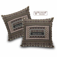 Custom Bula Fiji Family Name Pillow Cover Vintage Fijian Tribal Tapa Pattern CTM09 Multicolor - Polynesian Pride