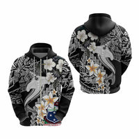 Custom Hawaii Tropical Hoodie Hammerhead Shark and Coat of Arm Polynesian Island CTM09 - Polynesian Pride