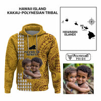 Custom Island of Hawaii Hoodie Kakau Mixed Polynesian Tribal CTM09 Multicolor - Polynesian Pride
