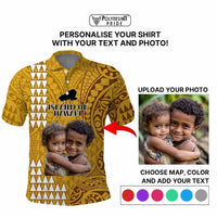 Custom Island of Hawaii Polo Shirt Kakau Mixed Polynesian Tribal CTM09 - Polynesian Pride