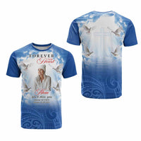 Custom Photo Memorial Forever in our Heart T Shirt Mixed Polynesian Pattern CTM09 - Polynesian Pride