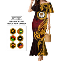 Custom Provinces of Papua New Guinea Mermaid Dress Bird of Paradise Polynesian Tribal - Polynesian Pride
