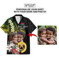 Custom Photo Vanuatu Provinces Hawaiian Shirt Vanuatuan Pig Tusk and Pacific Beauty Flower CTM09 - Polynesian Pride
