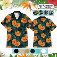 Custom Polynesia Summer Vibes Hawaiian Shirt Tropical Flowers Pastel Style