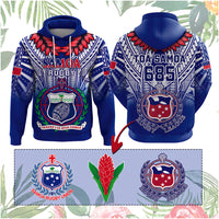 Custom Samoa Rugby Hoodie Custom Text And Number With Toa Samoa, Manu Samoa And Manu Samoa 7s Logo - Polynesian Pride