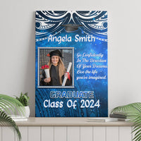 Custom Photo Polynesia Graduation Canvas Wall Art Year Of Class Galaxy Vibes