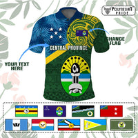 Custom Solomon Islands Provinces Polo Shirt Coat Of Arms With Flag Unique Version
