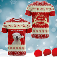 Custom Photo Polynesia T Shirt Xmas Vibes Polynesian Pattern