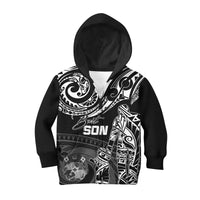 Personalised Polynesian Father's Day Hoodie KID Dad & Kid - Tonga LT7 - Polynesian Pride