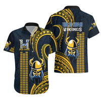 Matching Outfit For Couples Hawaii Hilo High School Puletasi Dress and Hawaiian Shirt Polynesian Kakau Pattern LT14 - Polynesian Pride
