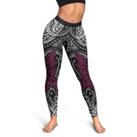 Polynesia Sharks Curve Pattern Leggings - Tribal Ocean Design LT05 - Polynesian Pride