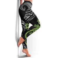 Polynesia Lizards Tattoo Leggings - Tribal Gecko Pattern LT05 - Polynesian Pride