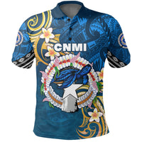 Northern Mariana Islands Polo Shirt Independence Day LT16 Unisex Blue - Polynesian Pride