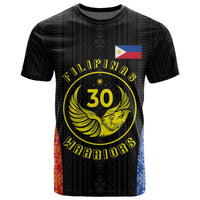 Philippines Basketball T Shirt Pilipinas Warriors Black Color LT03 Black - Polynesian Pride