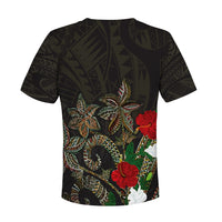 Polynesian Pride - Tonga Hibiscus Tapa Kupesi T Shirt KID LT7 - Polynesian Pride