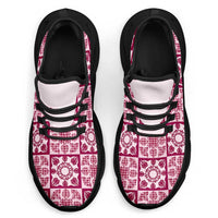 Akala Palaka Quilt Hawaii Clunky Sneakers Hawaiian Tropical Monstera Sea Turtle