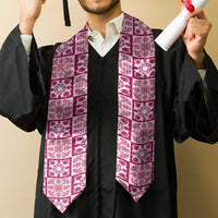 Akala Palaka Quilt Hawaii Graduation Stole Hawaiian Tropical Monstera Sea Turtle LT14 - Polynesian Pride