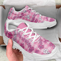 Alaka Aloha Hawaii Chunky Sneakers Plumeria Lei With Palaka Motif LT14 - Polynesian Pride