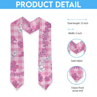 Alaka Aloha Hawaii Graduation Stole Plumeria Lei With Palaka Motif - Polynesian Pride