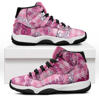 Alaka Aloha Hawaii Sneakers J11 Plumeria Lei With Palaka Motif - Polynesian Pride