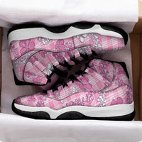 Alaka Aloha Hawaii Sneakers J11 Plumeria Lei With Palaka Motif - Polynesian Pride