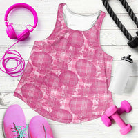 Alaka Hawaii Breadfruit Palaka Motifs Women Racerback Tank LT14 Pink - Polynesian Pride
