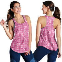 Alaka Hawaii Breadfruit Palaka Motifs Women Racerback Tank LT14 - Polynesian Pride