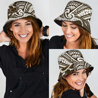 Aloha Hawaii Kalo Pikake Lei Bucket Hat Chest Tattoo Gold Hawaiian Pattern LT14 - Polynesian Pride