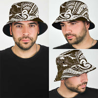 Aloha Hawaii Kalo Pikake Lei Bucket Hat Chest Tattoo Gold Hawaiian Pattern LT14 - Polynesian Pride