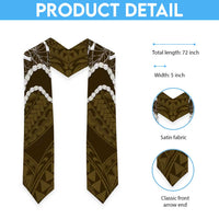 Aloha Hawaii Kalo Pikake Lei Graduation Stole Chest Tattoo Gold Hawaiian Pattern LT14 - Polynesian Pride
