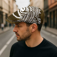 Aloha Hawaii Kalo Pikake Lei Jeff Hat Chest Tattoo Gold Hawaiian Pattern LT14 - Polynesian Pride