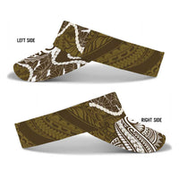 Aloha Hawaii Kalo Pikake Lei Sun Visor Cap Chest Tattoo Gold Hawaiian Pattern LT14 - Polynesian Pride